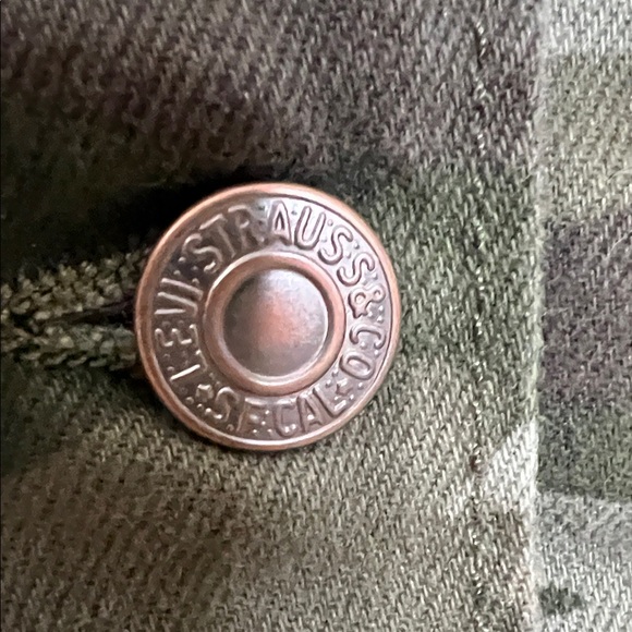 🐢🥦🐌🐪NWT Levi's Women's Green Camo Ex-Boyfriend Tracker Jacket - Picture 11 of 16